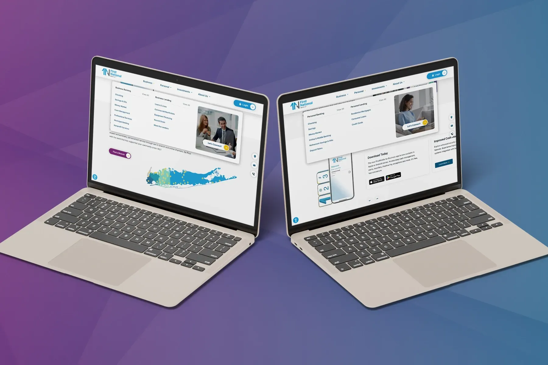New Custom Website Design for First National Bank