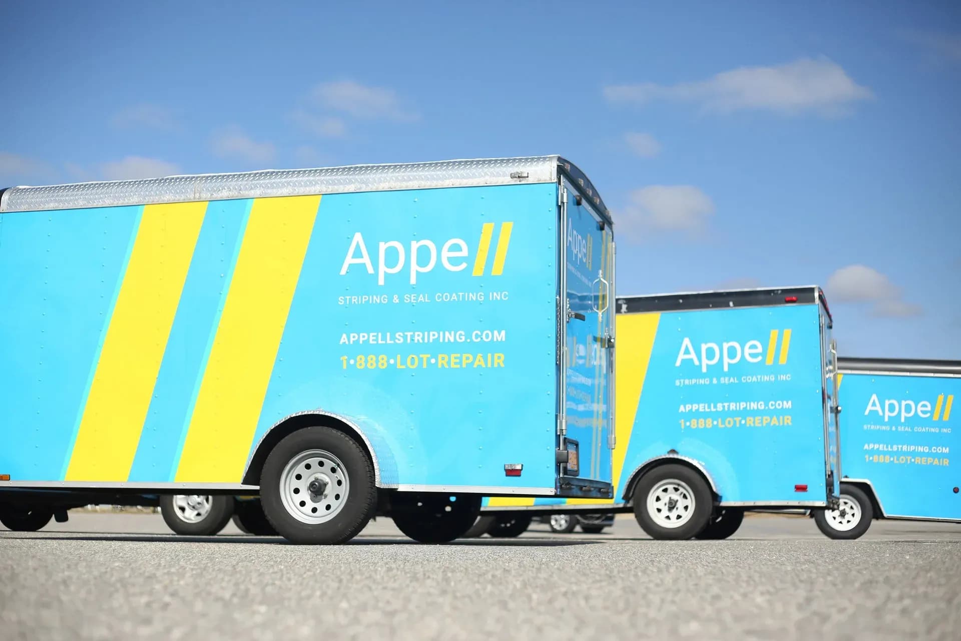 Custom Truck Wrap Design for Appell Striping