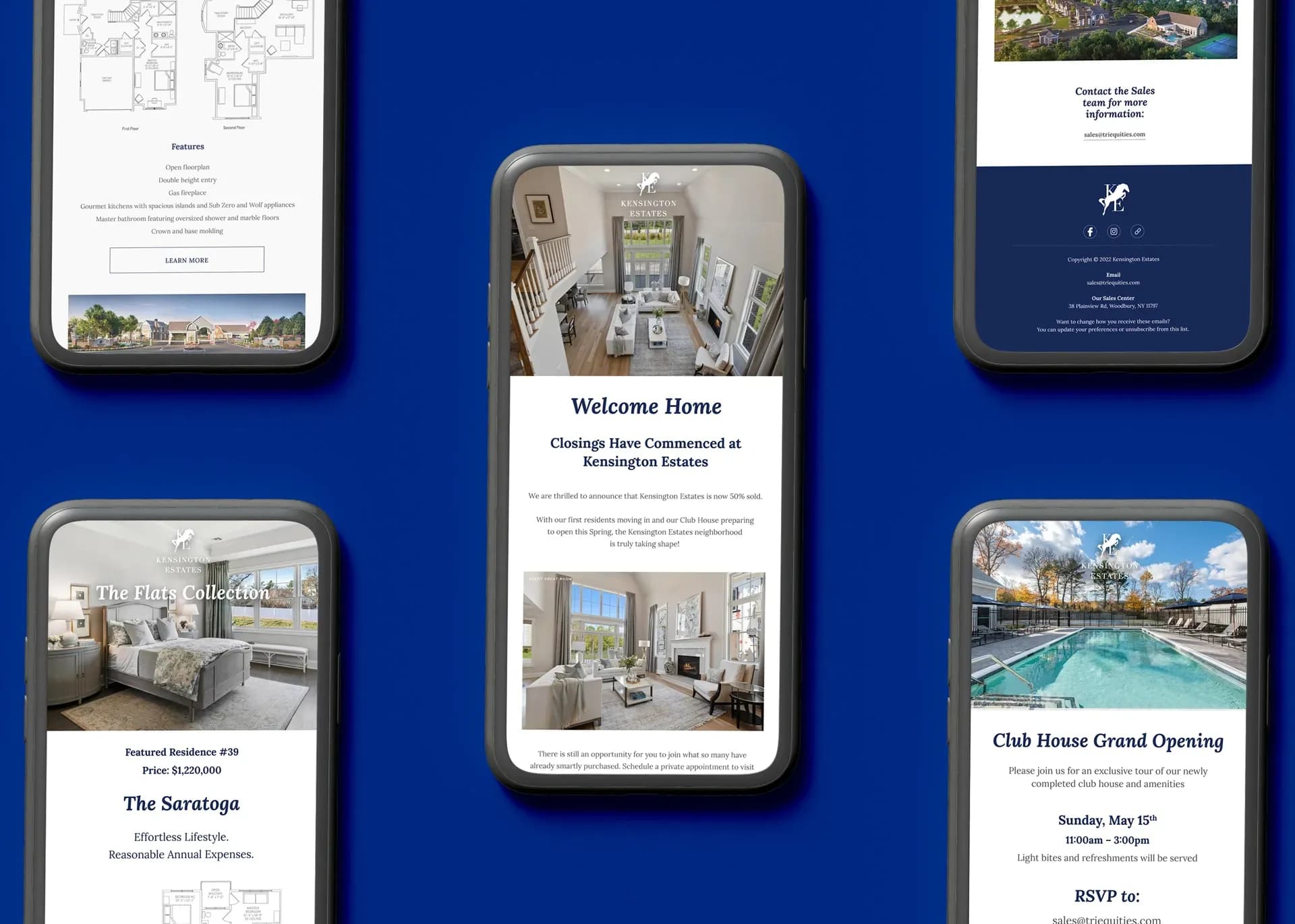 Responsive Website Design and Development for Kensington Estates