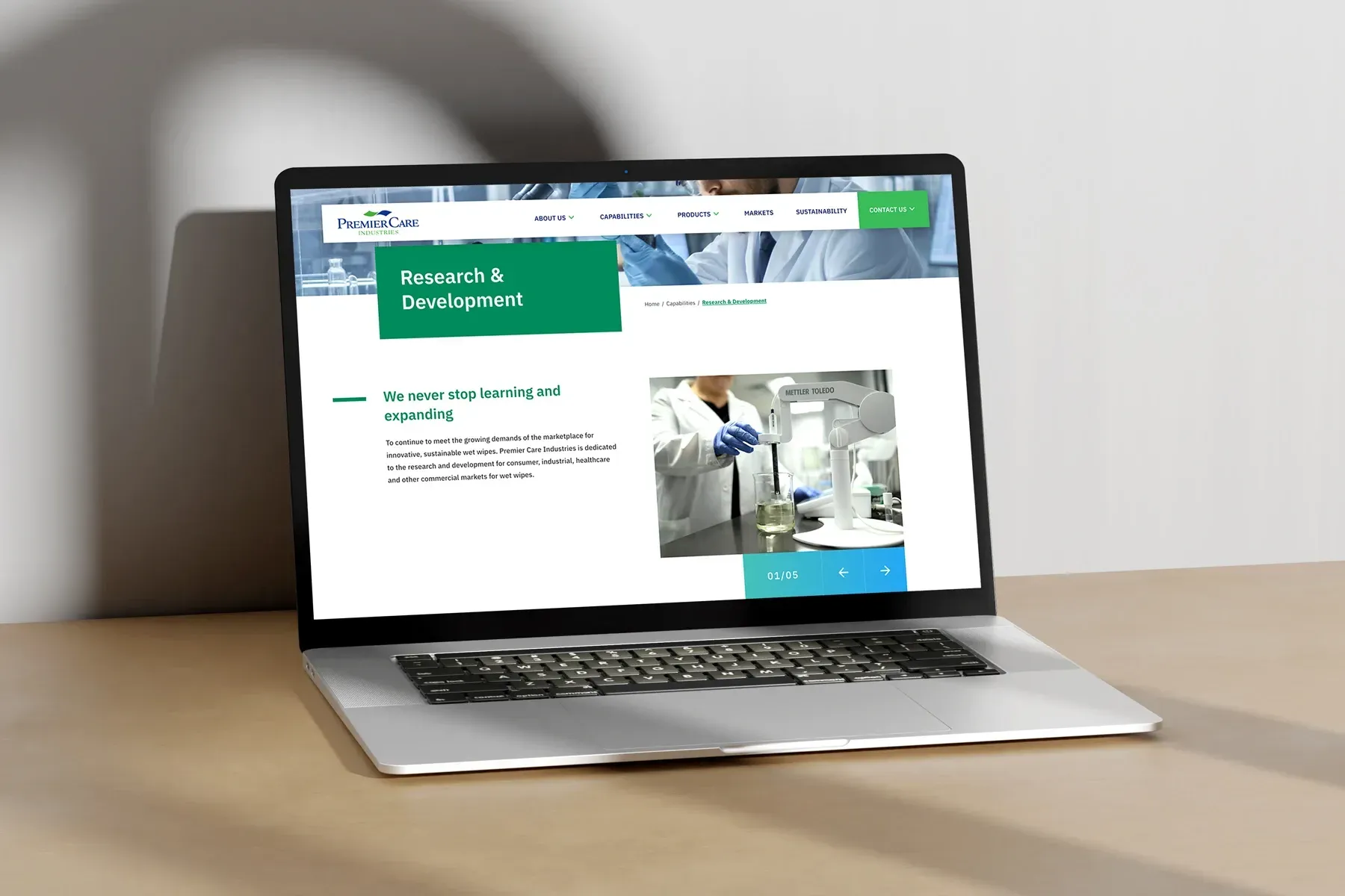 Custom Manufacturer Web Design on Long Island