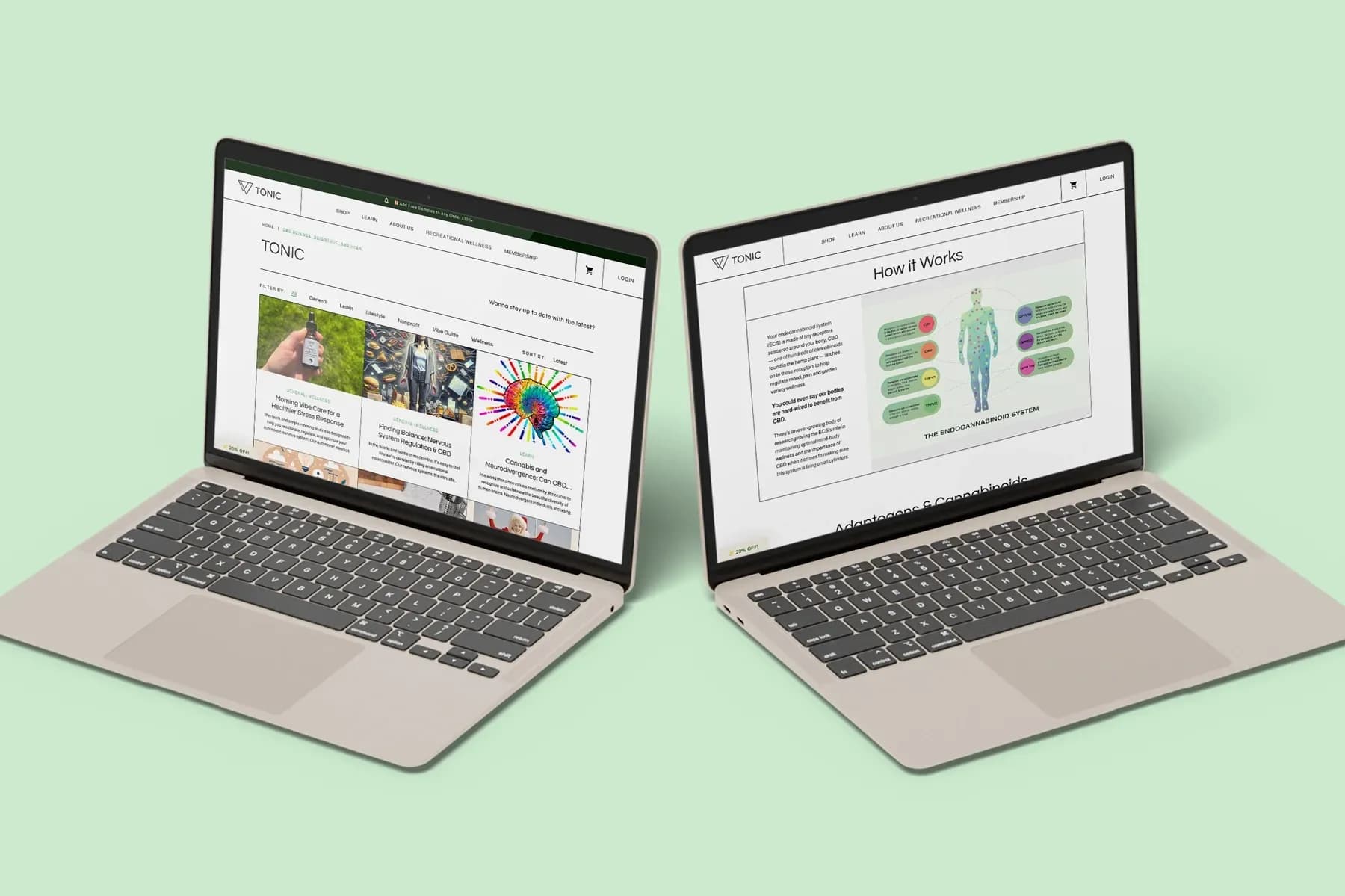 Responsive Website Design and Development for Tonic
