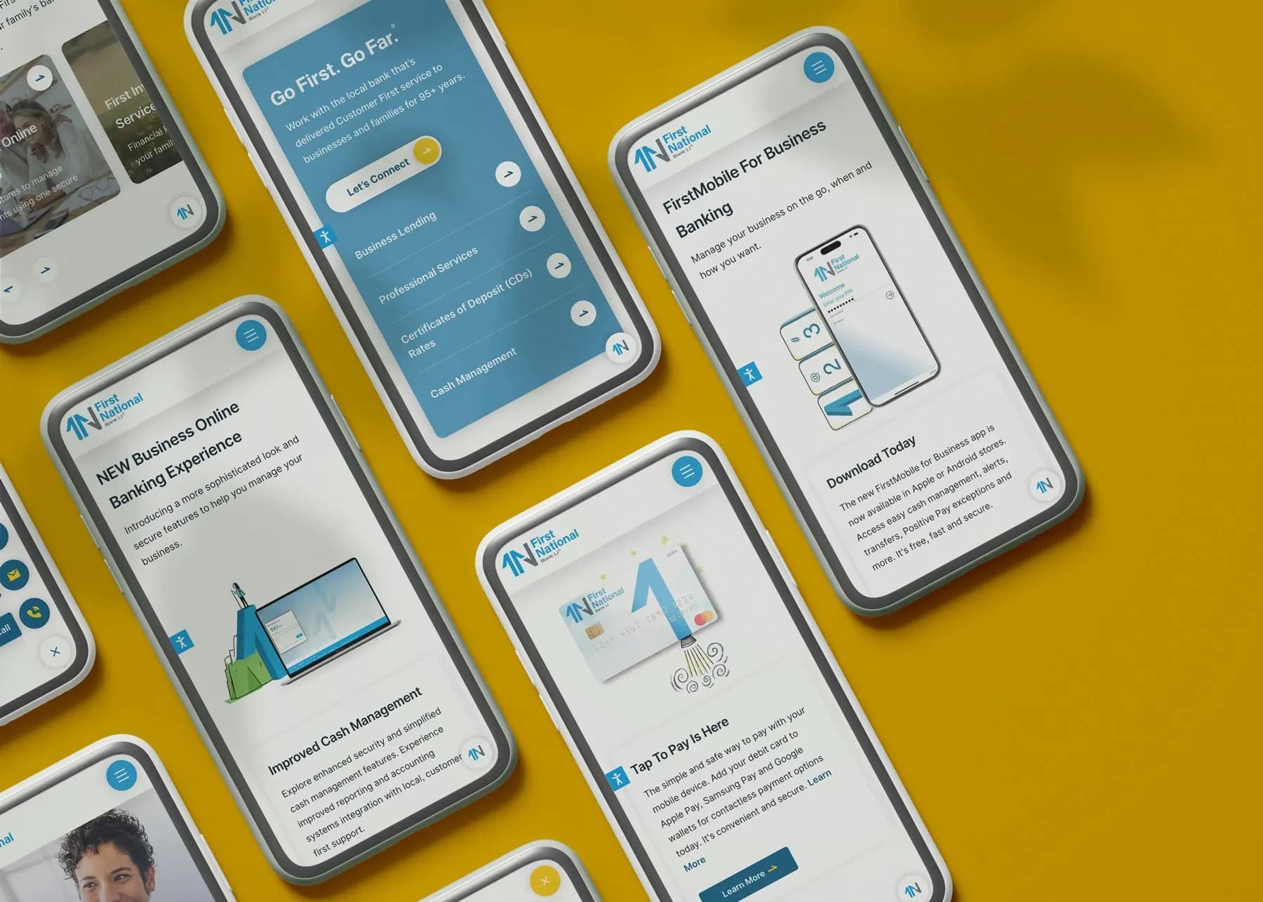Responsive Website Design for First National Bank of Long Island