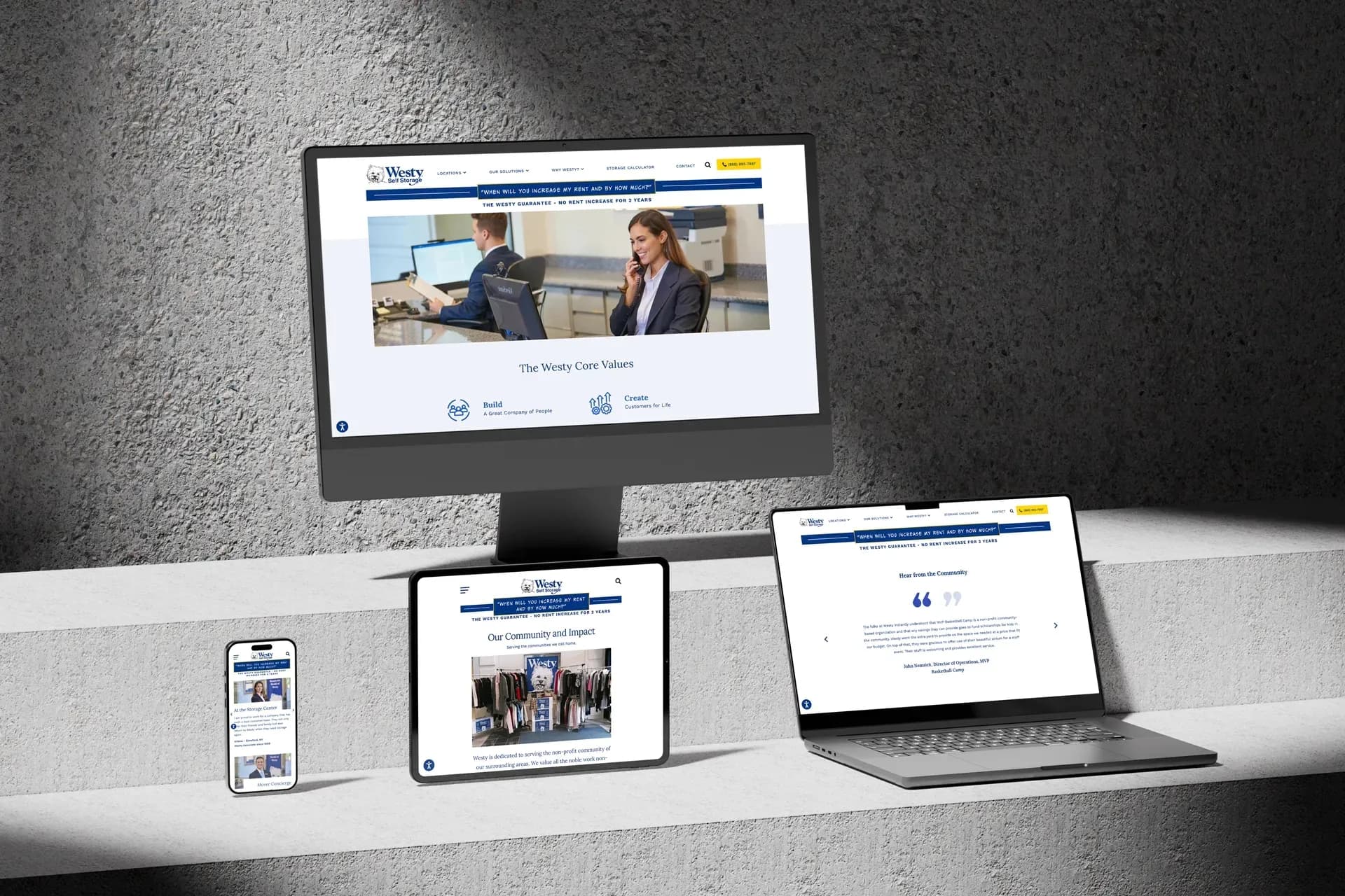 Responsive Website Design and Development for Westy