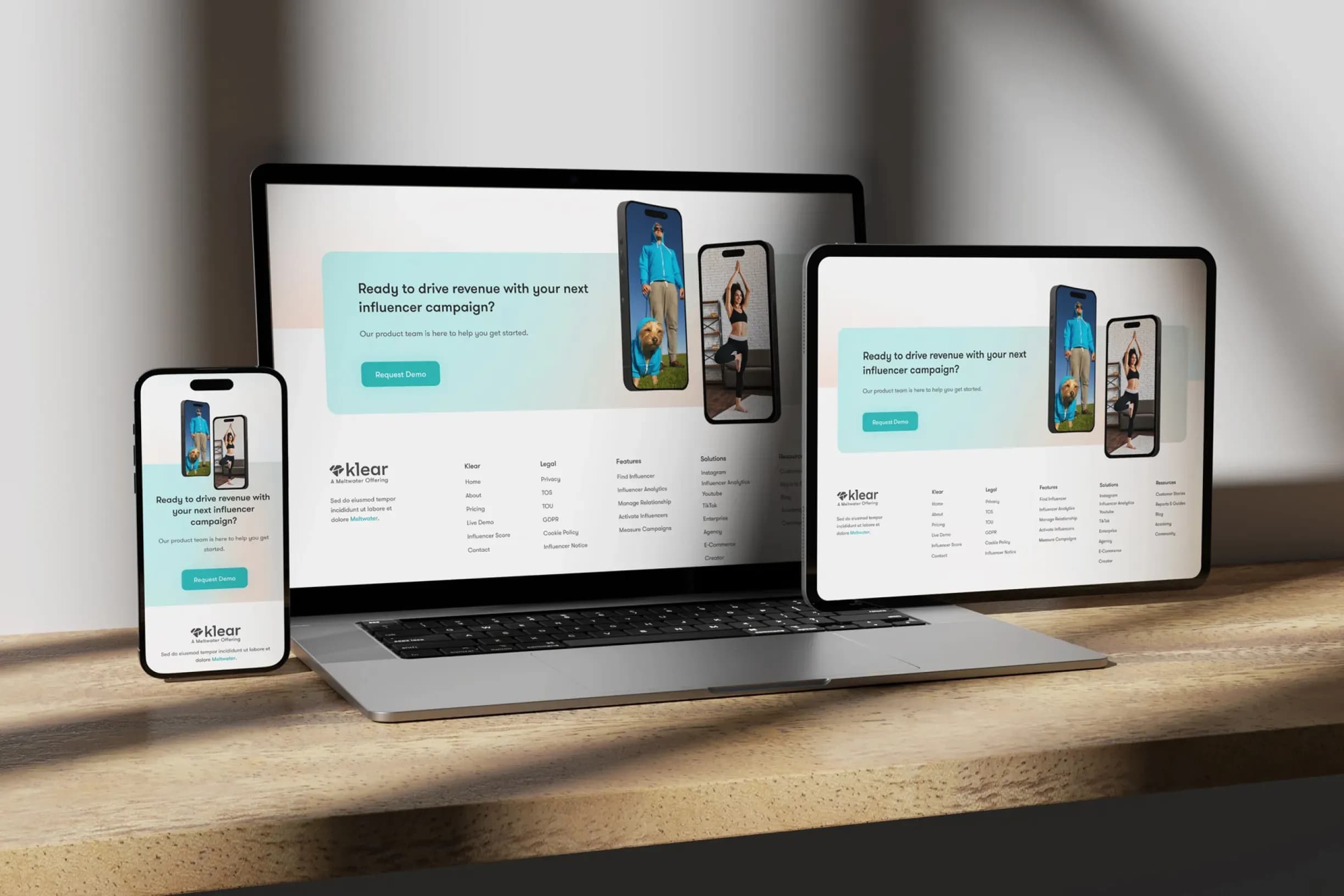Responsive Website Design and Development for Klear