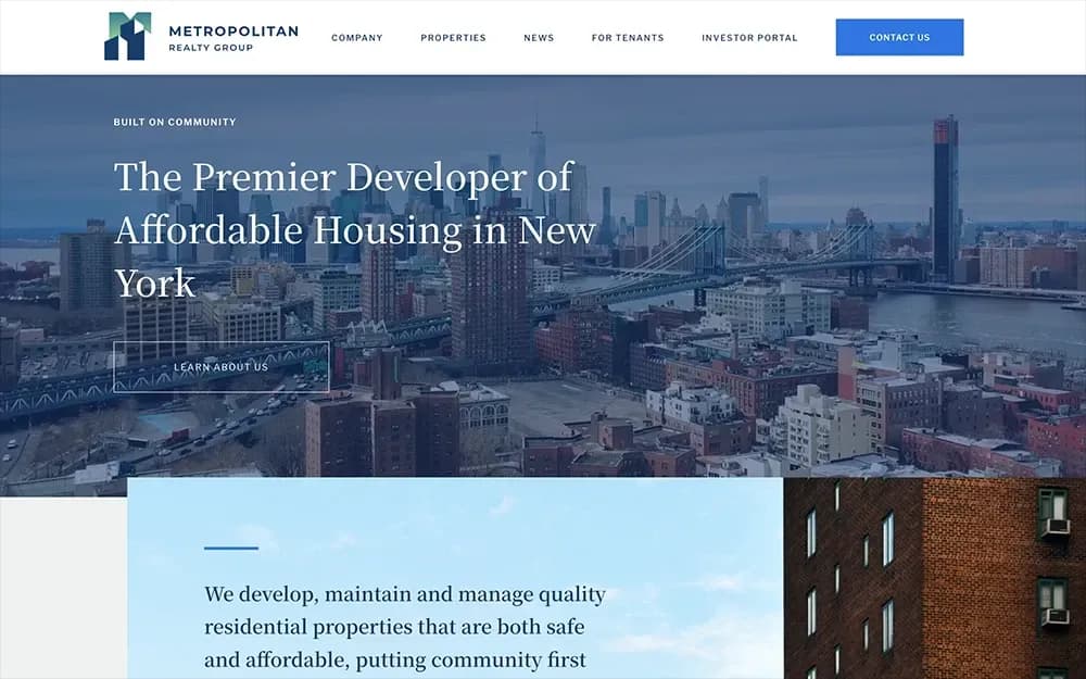 New York Real Estate Web Design Examples