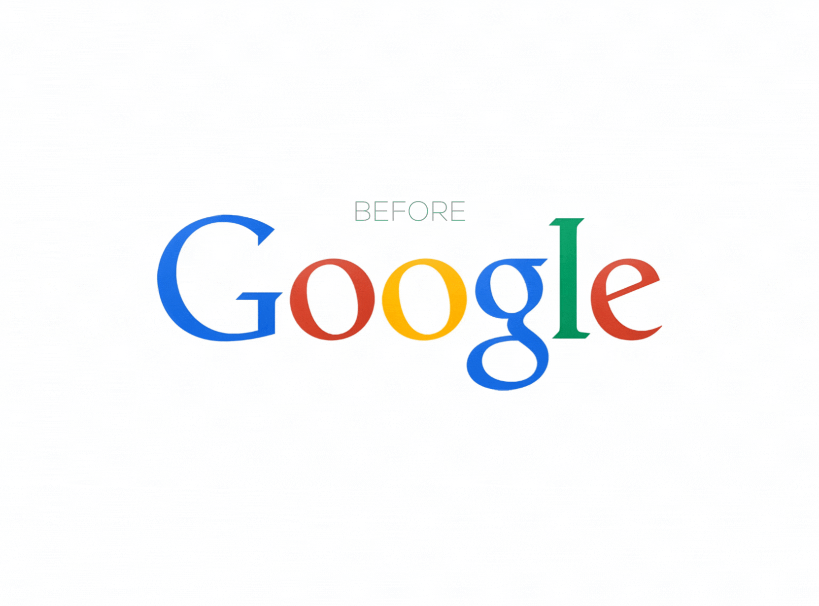 Google old vs new logo