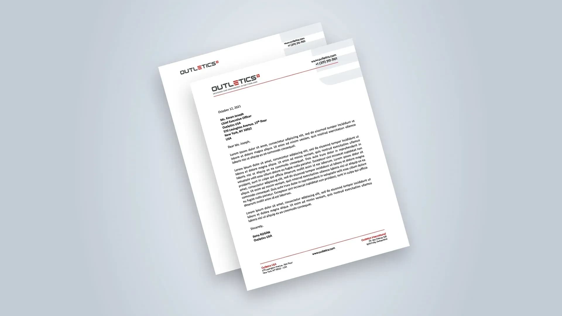 Letterhead and Corporate Brand Identity Design