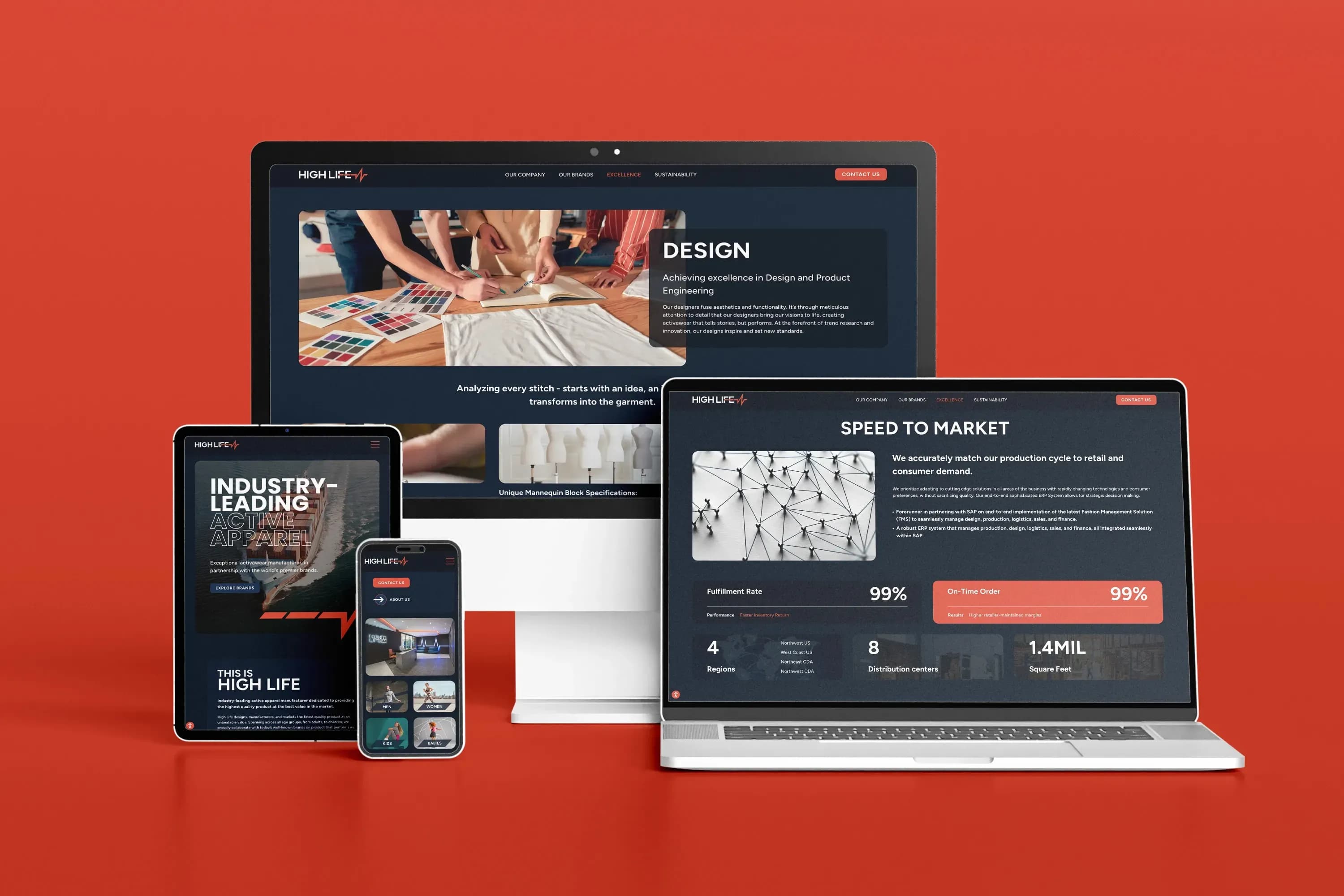 High Life Responsive Website Design