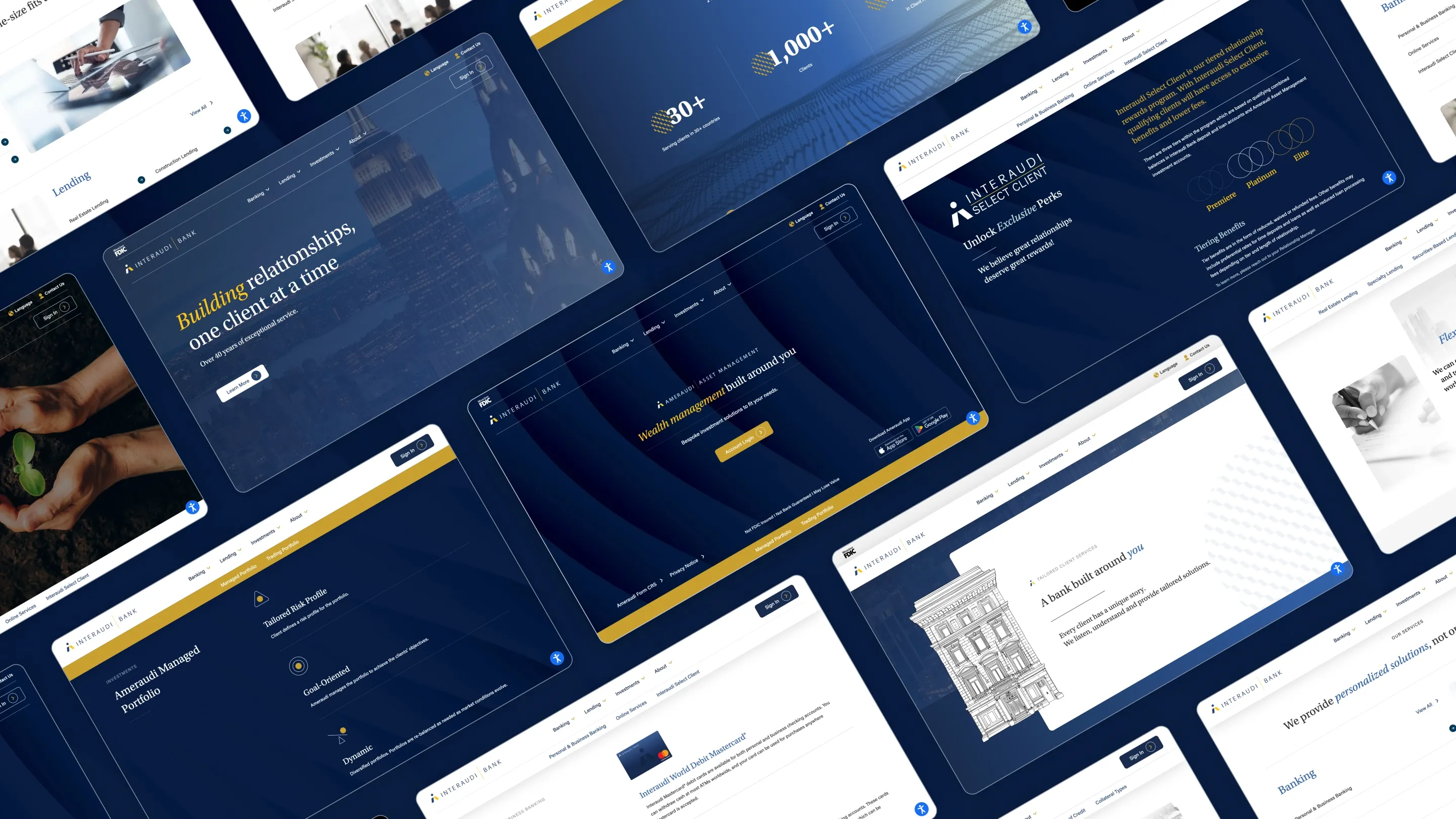 Interaudi Bank Website Design