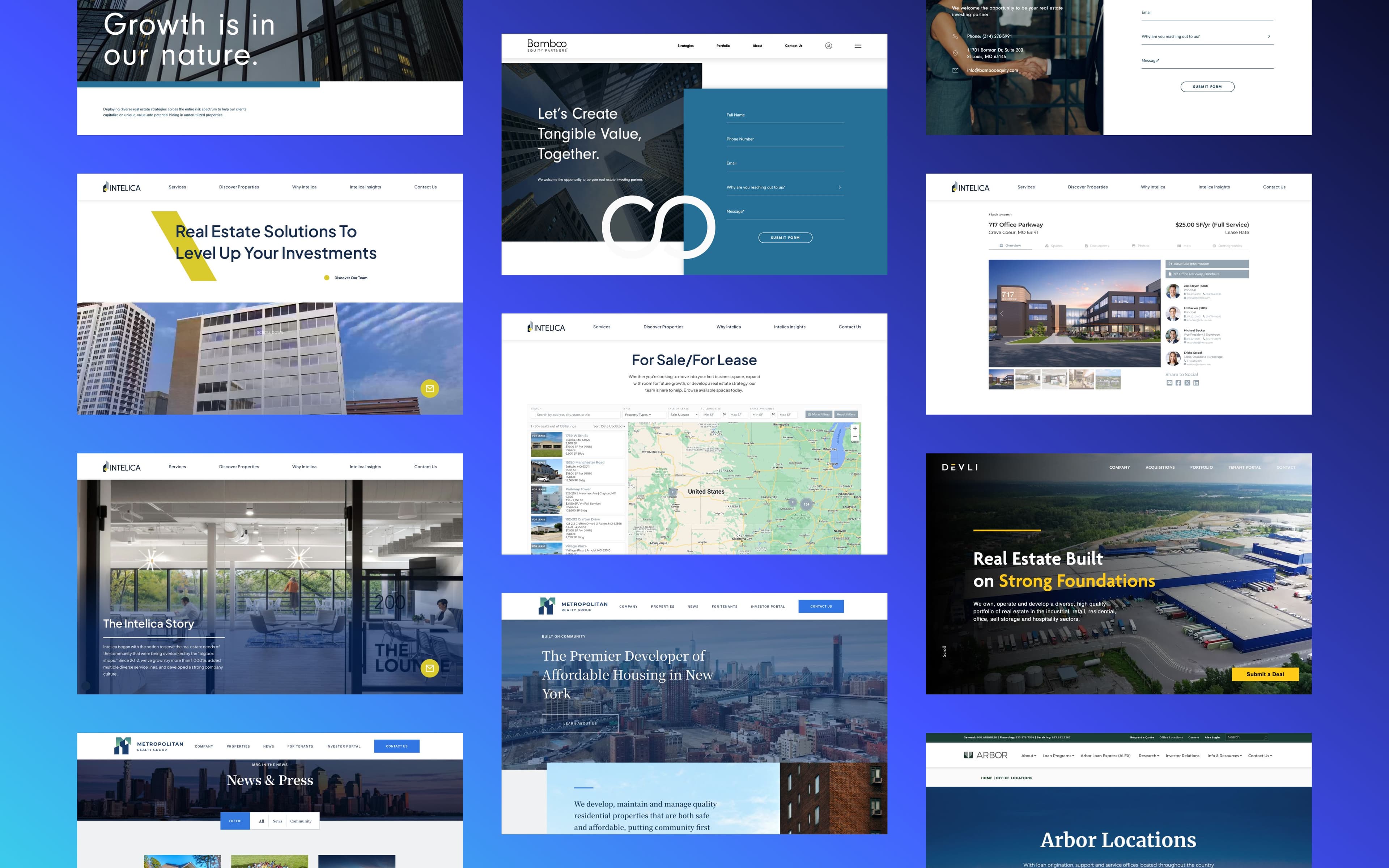 Commercial Real Estate Web Development Gallery