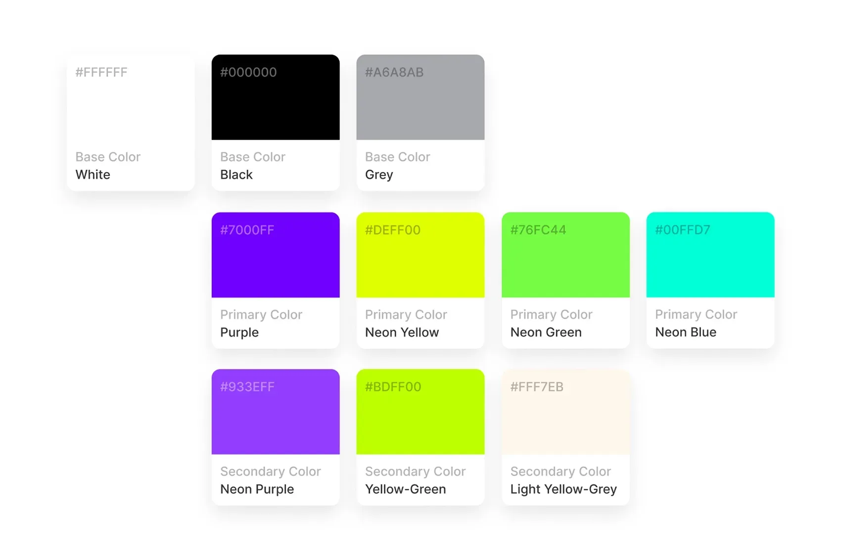 Evolve Houston Website Design Project Color Palette