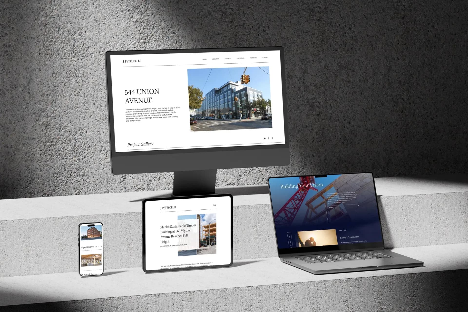 J Petrocelli Contracting Responsive Web Design