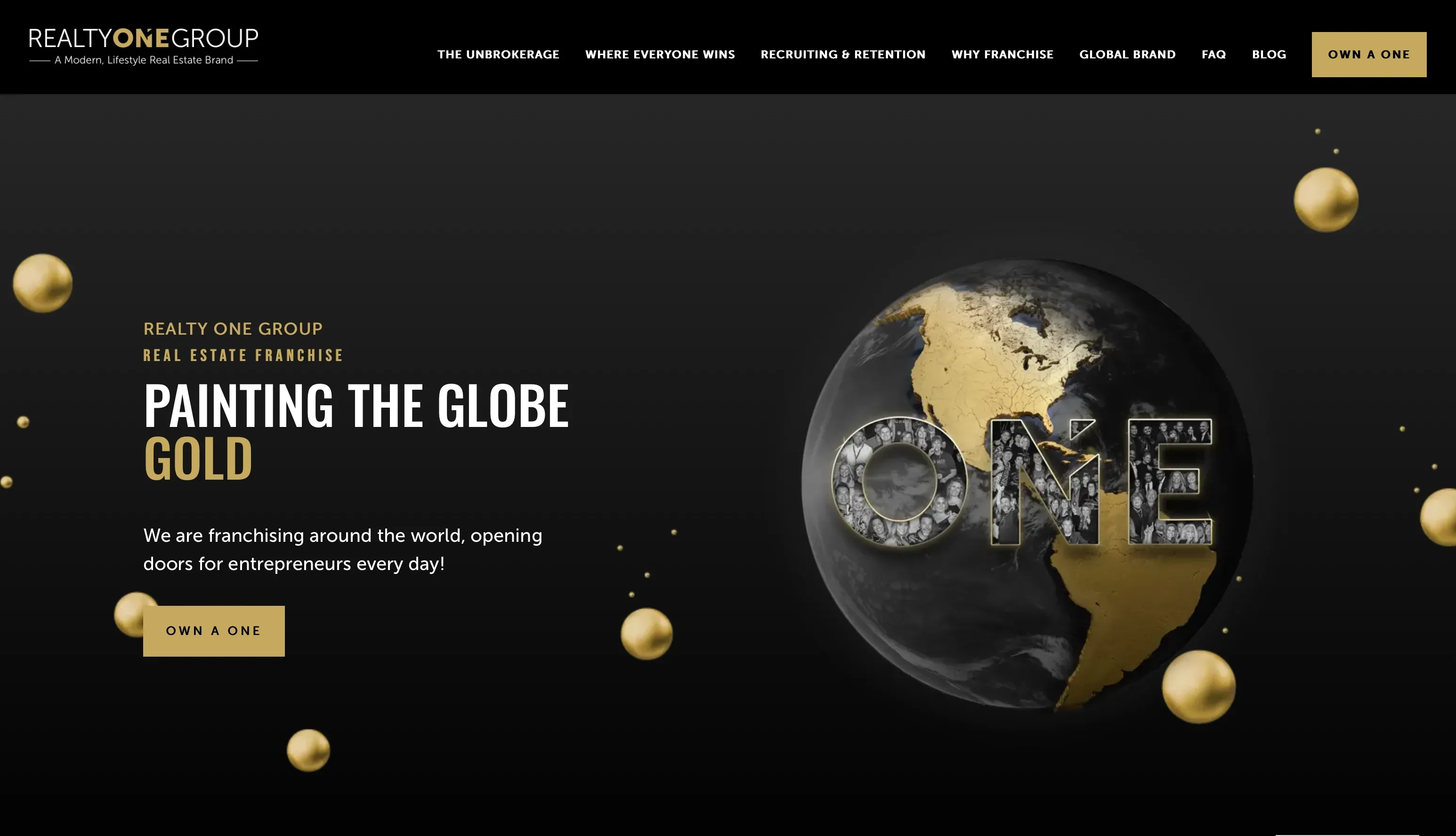 Realty One Group Franchise Website Design