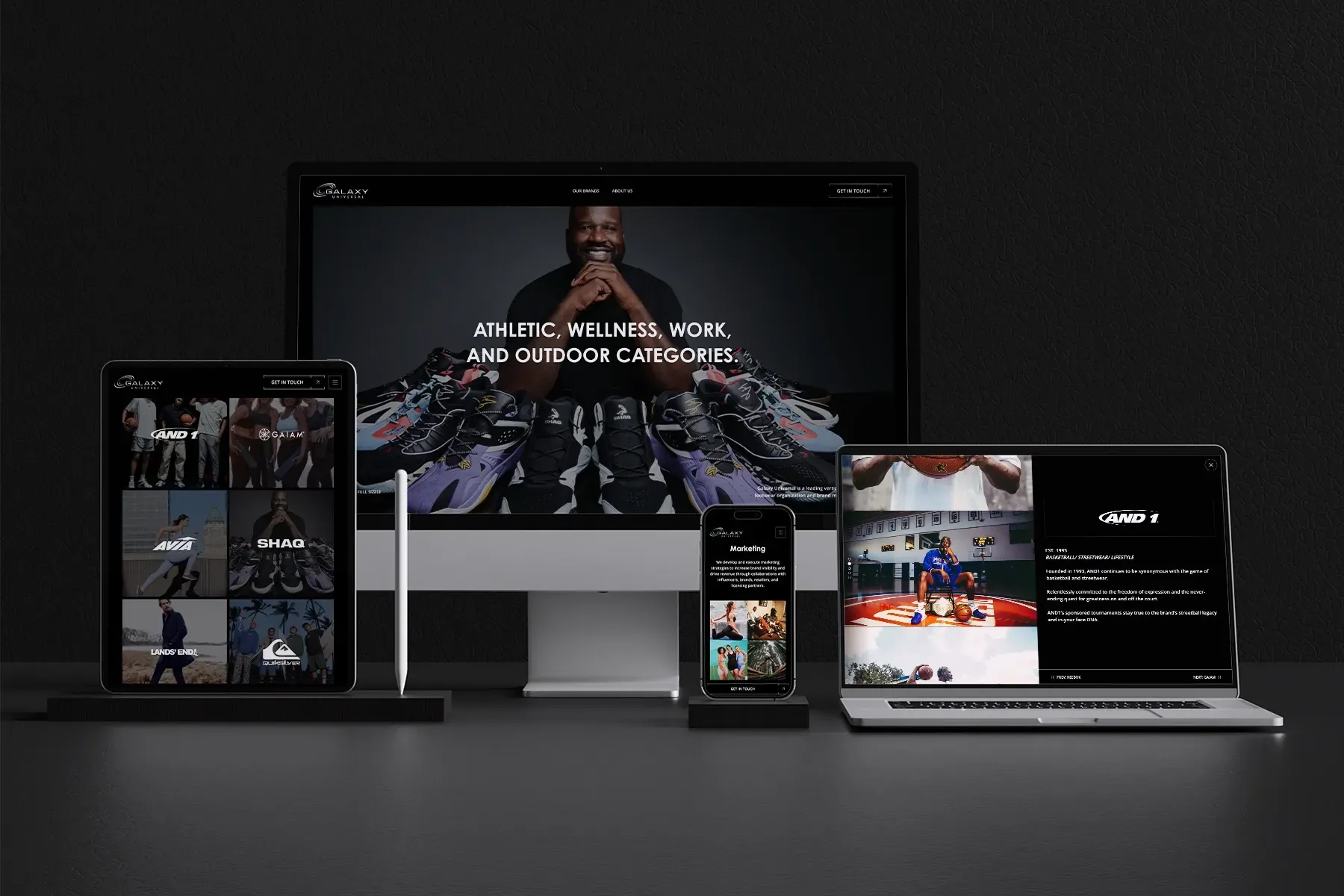 Galaxy Universal - Responsive Web Design - Apparel Manufacturing Company