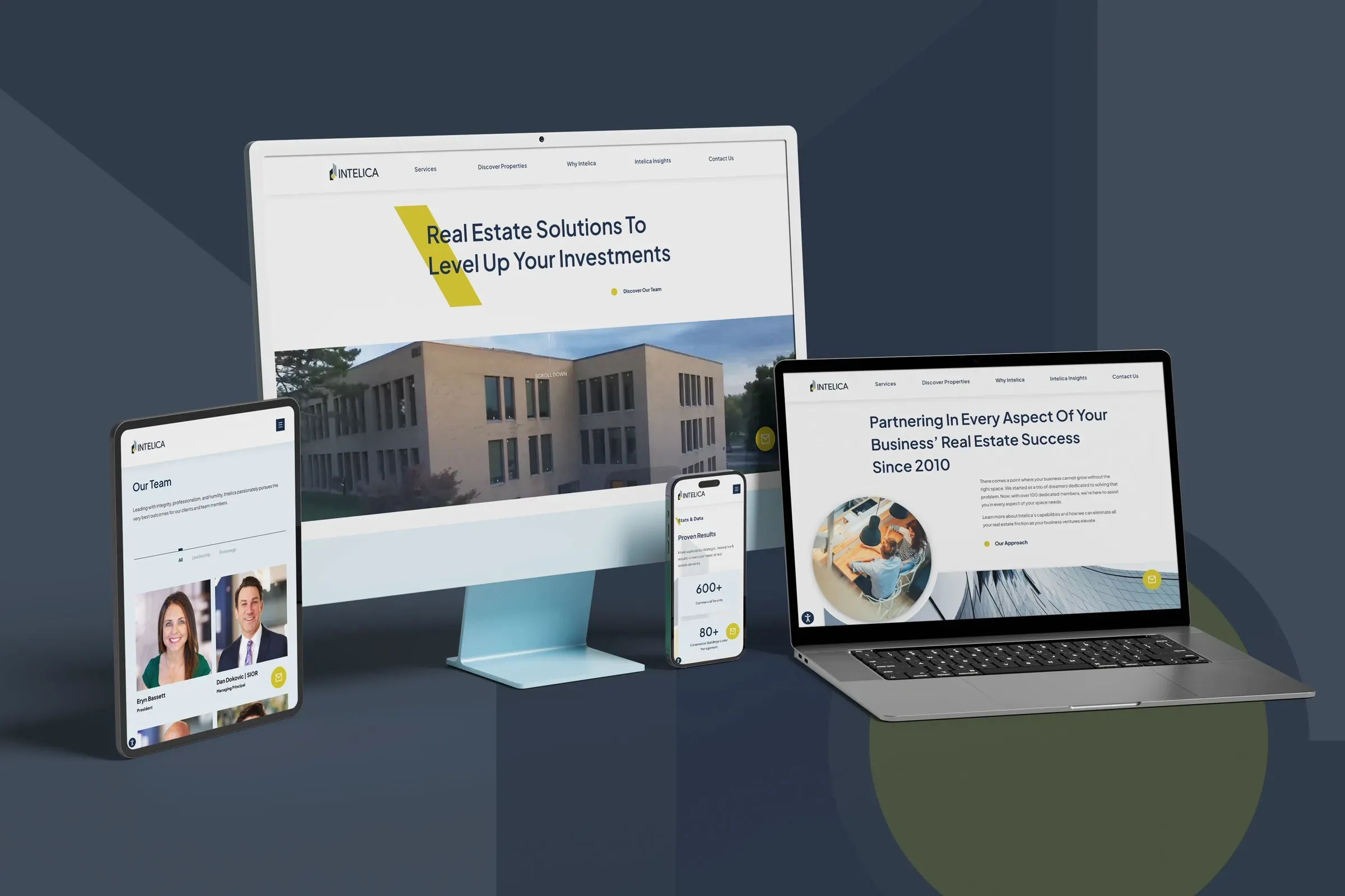 Intellica CRE Responsive Website
