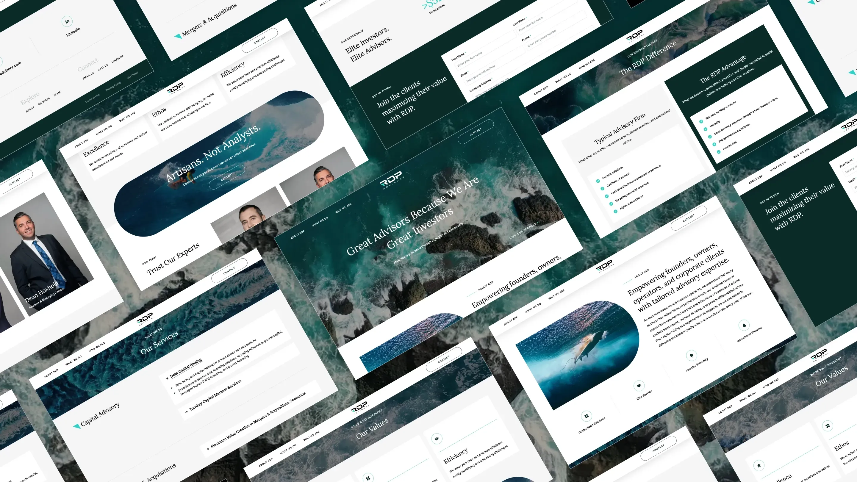 RDP Advisory - Financial Services Company Web Design and Brand Identity