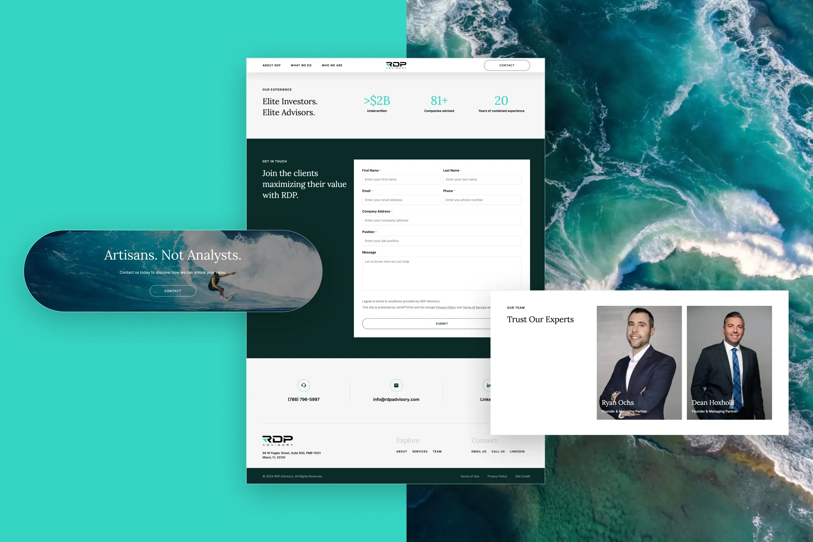 RDP Advisory - Personalized Approach to Financial Services Web Design