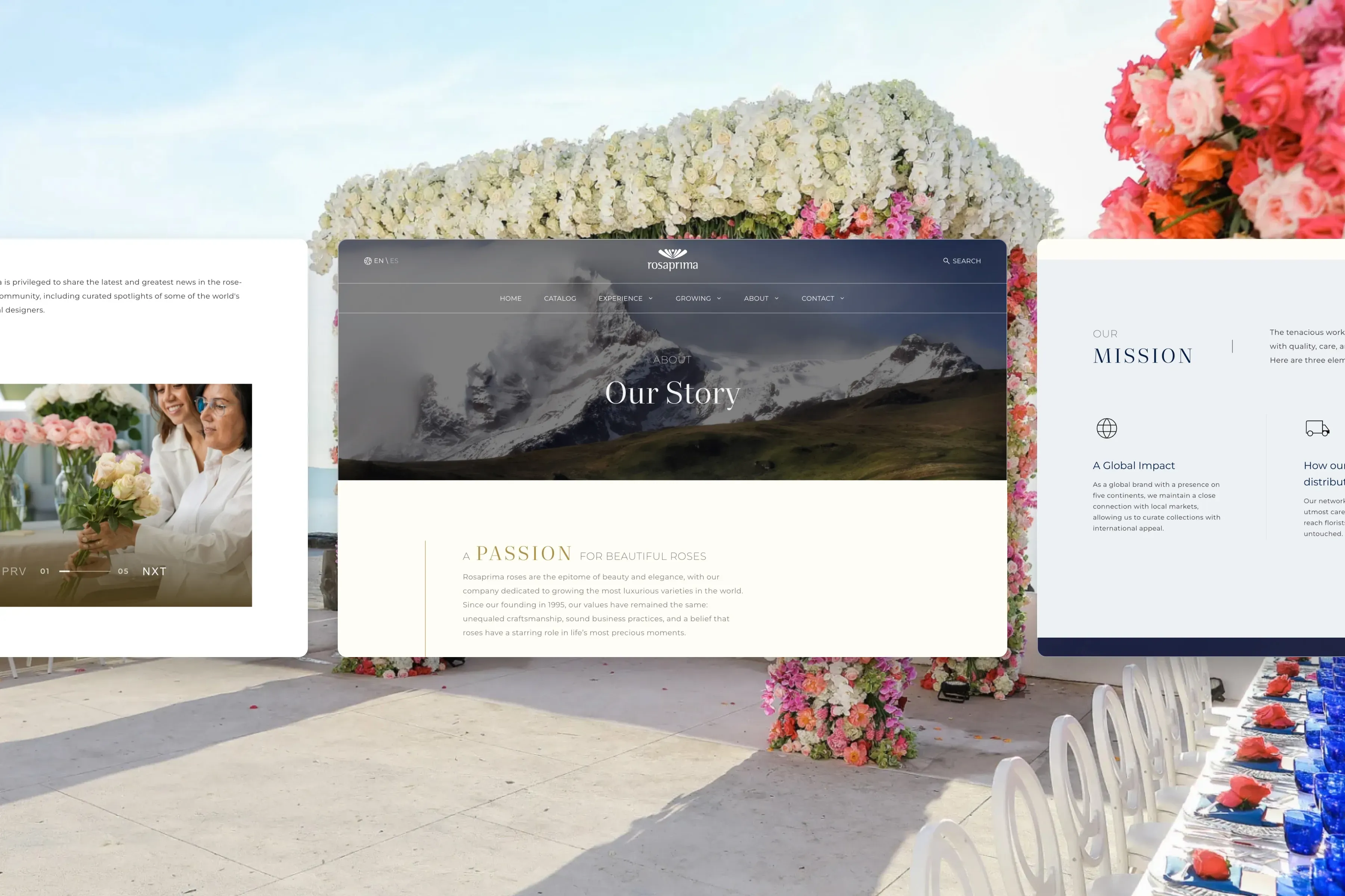 Rosaprima - Brand Messaging & Website Copywriting